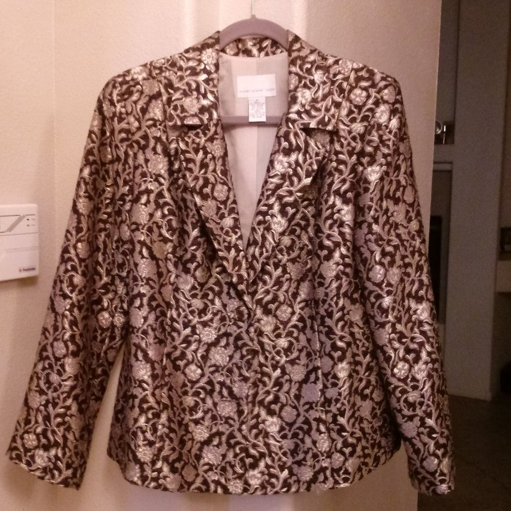 Susan Graver Brocade Blazer